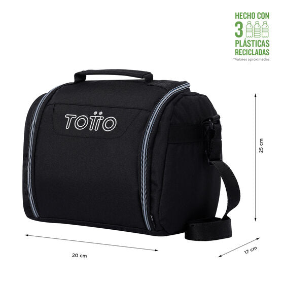 Totto Lunch Bag 25 x 20 x 17cm - Black