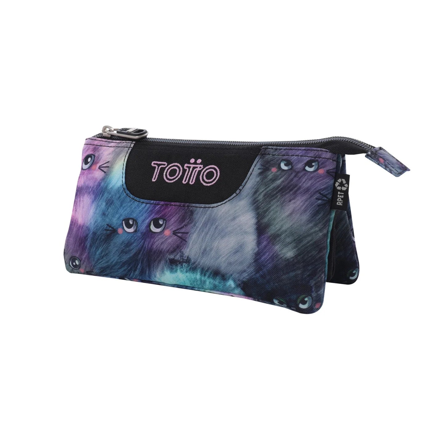 Totto 3 Compartments Pencil Case 11 x 22 x 3.5cm - Multiuso Tablero - 6YV