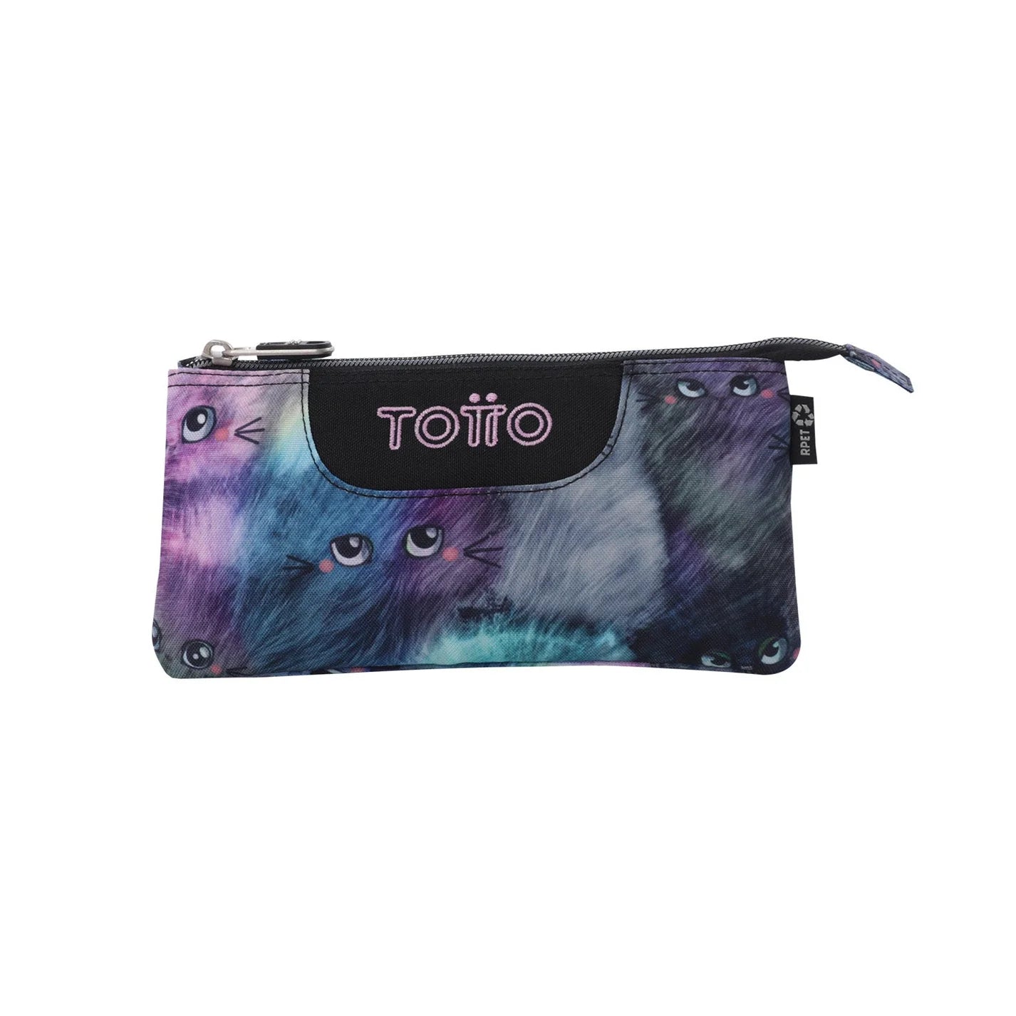 Totto 3 Compartments Pencil Case 11 x 22 x 3.5cm - Multiuso Tablero - 6YV