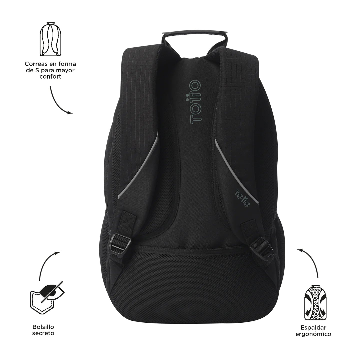 Totto Backpack 47 x 30.5 x 22.5cm - Cambri 2.0 - N01