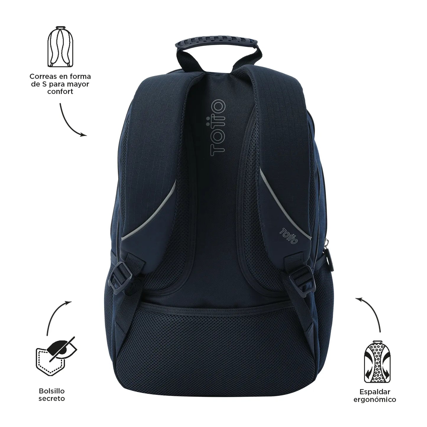 Totto Backpack 47 x 30.5 x 22.5cm - Cambri 2.0 - Z32