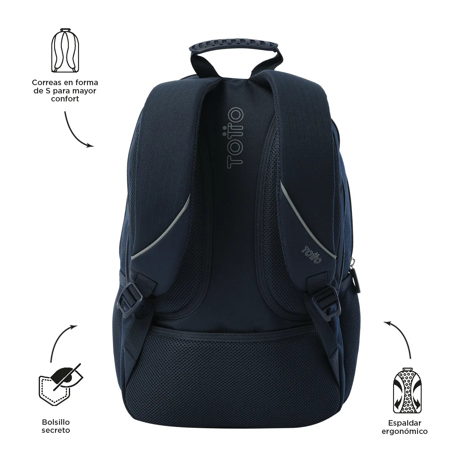 Totto Backpack 47 x 30.5 x 22.5cm - Cambri 2.0 - Z32