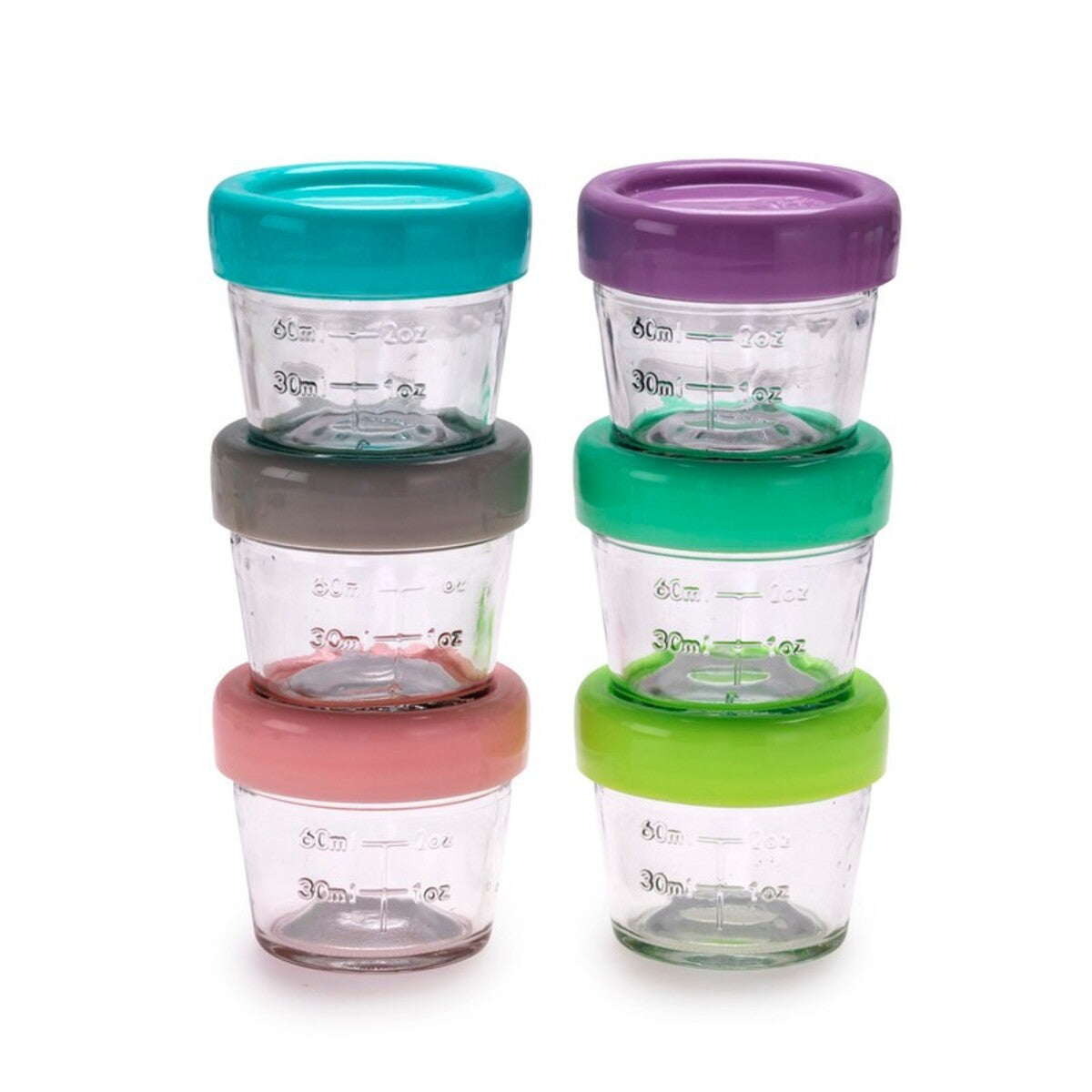 Melii Glass Food Container (4oz) - 6 Piece Set