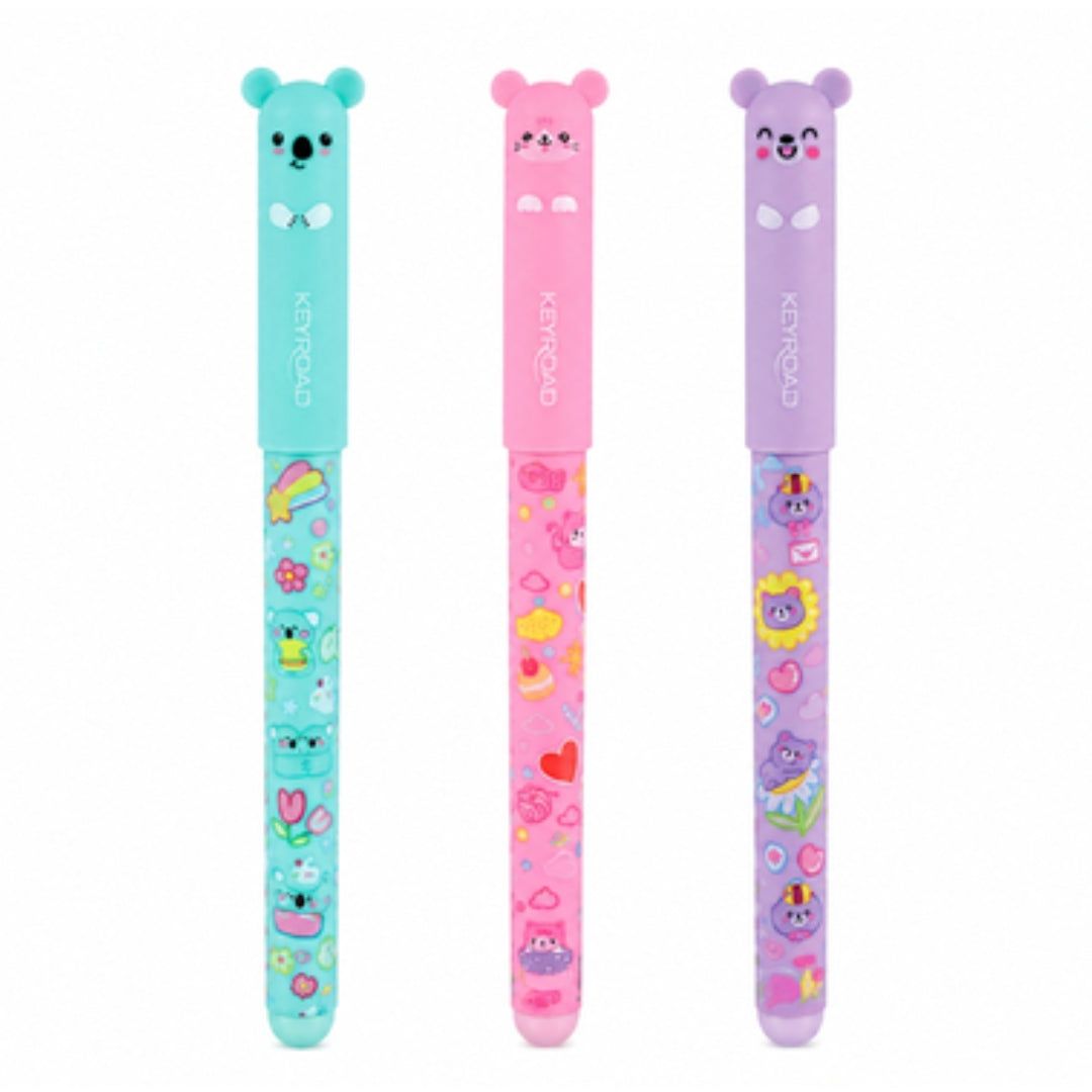 Keyroad Erasable Gel Ink Pen - Bounce Buddies x 1pc Assortment