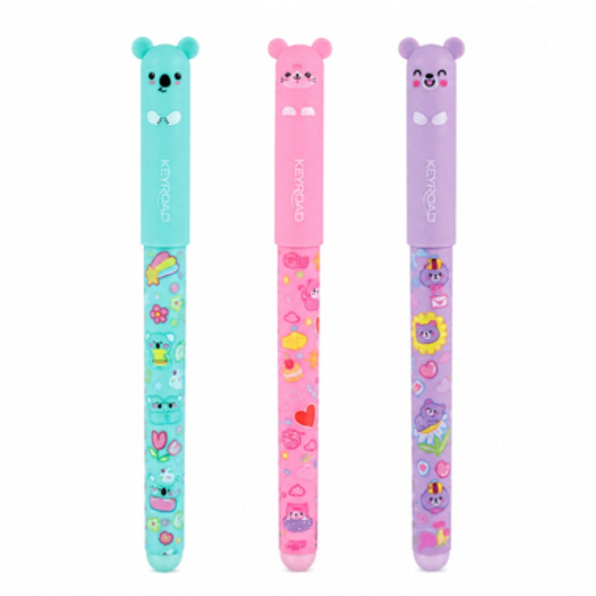 Keyroad Erasable Gel Ink Pen - Bounce Buddies x 1pc Assortment