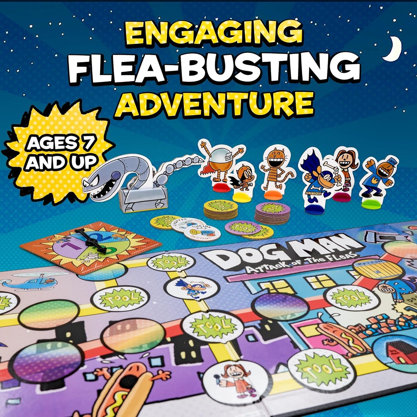 Dog Man - Attack Of The Fleas - Board Game