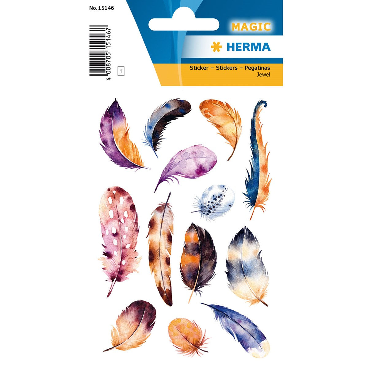 Herma Feather Headdress Stickers A Pack Of 1 Sheet
