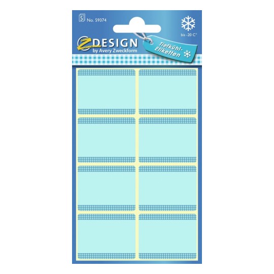 Avery Freezer Labels Blue Frame A Pack Of 5 Sheets