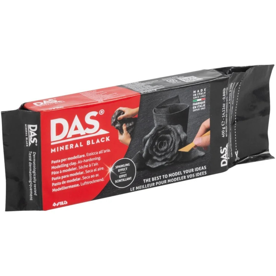 Das Air-Dry Modelling Clay - Mineral Black - 400gr