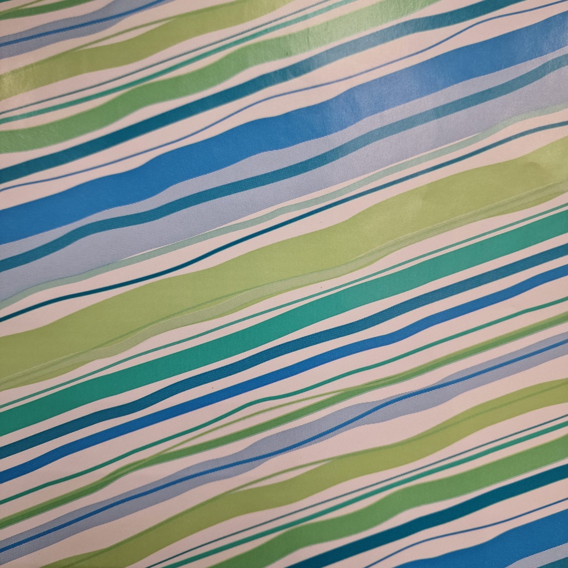 Gift Wrapping Paper 50 x 70cm Green/Blue Waves