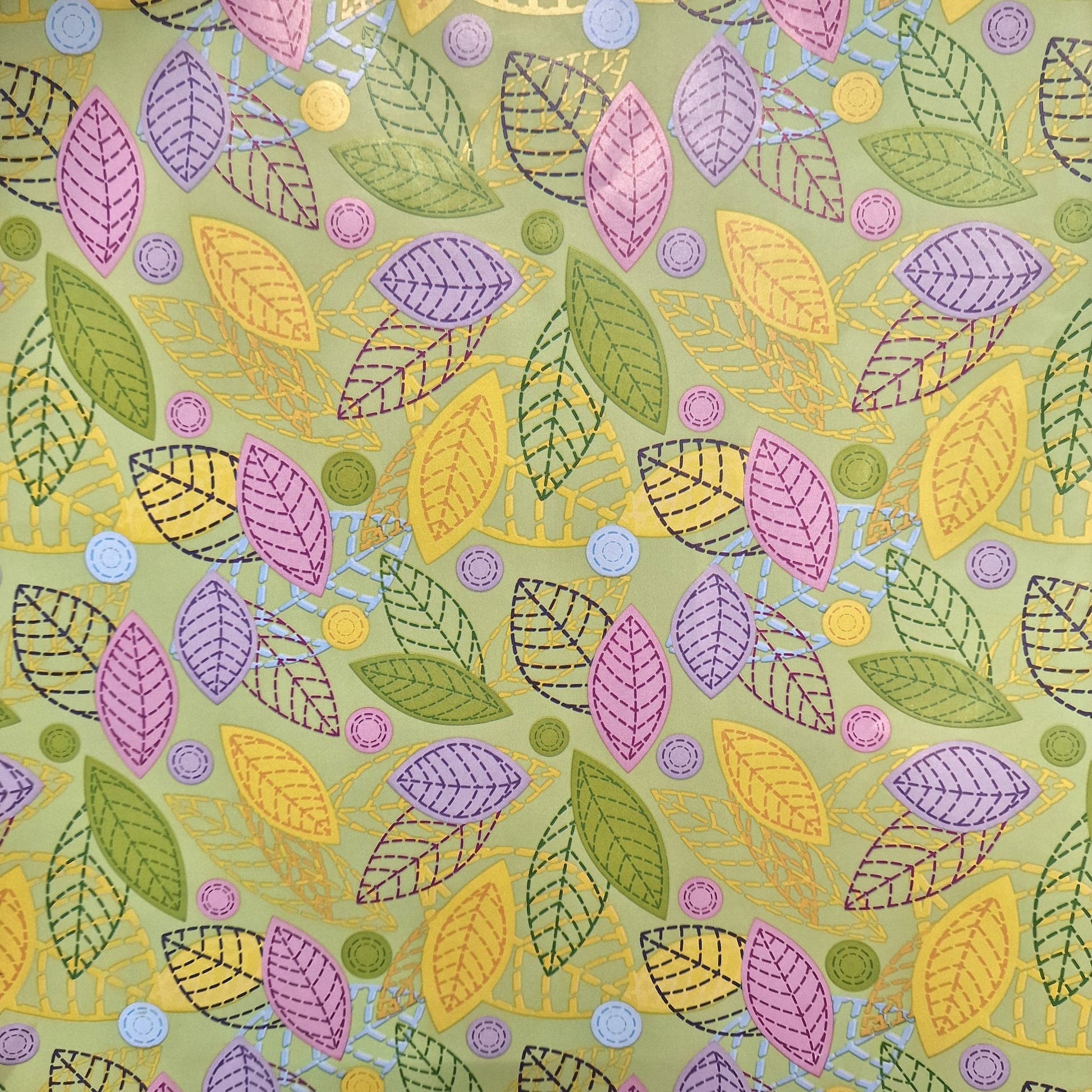 Gift Wrapping Paper 50 x 70cm Colourful Leaves