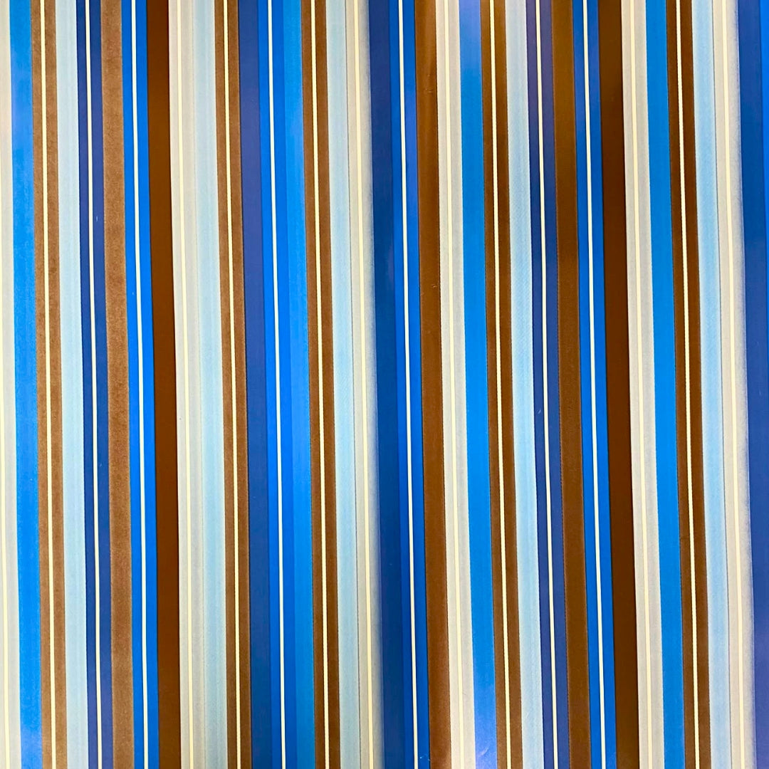 Gift Wrapping Paper Single Sheet 50 x 70cm - Blue Lines