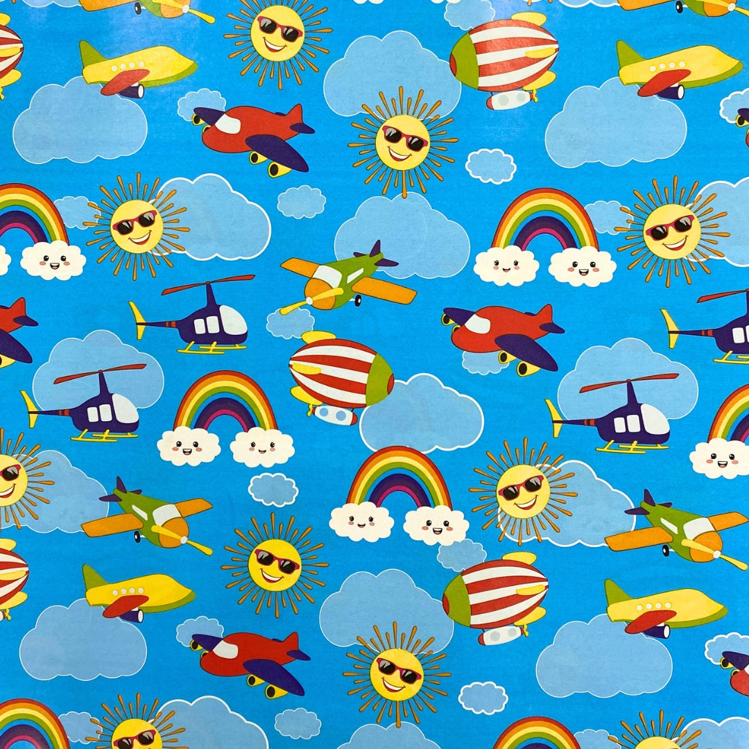 Gift Wrapping Paper Single Sheet 50 x 70cm - Happy Sky