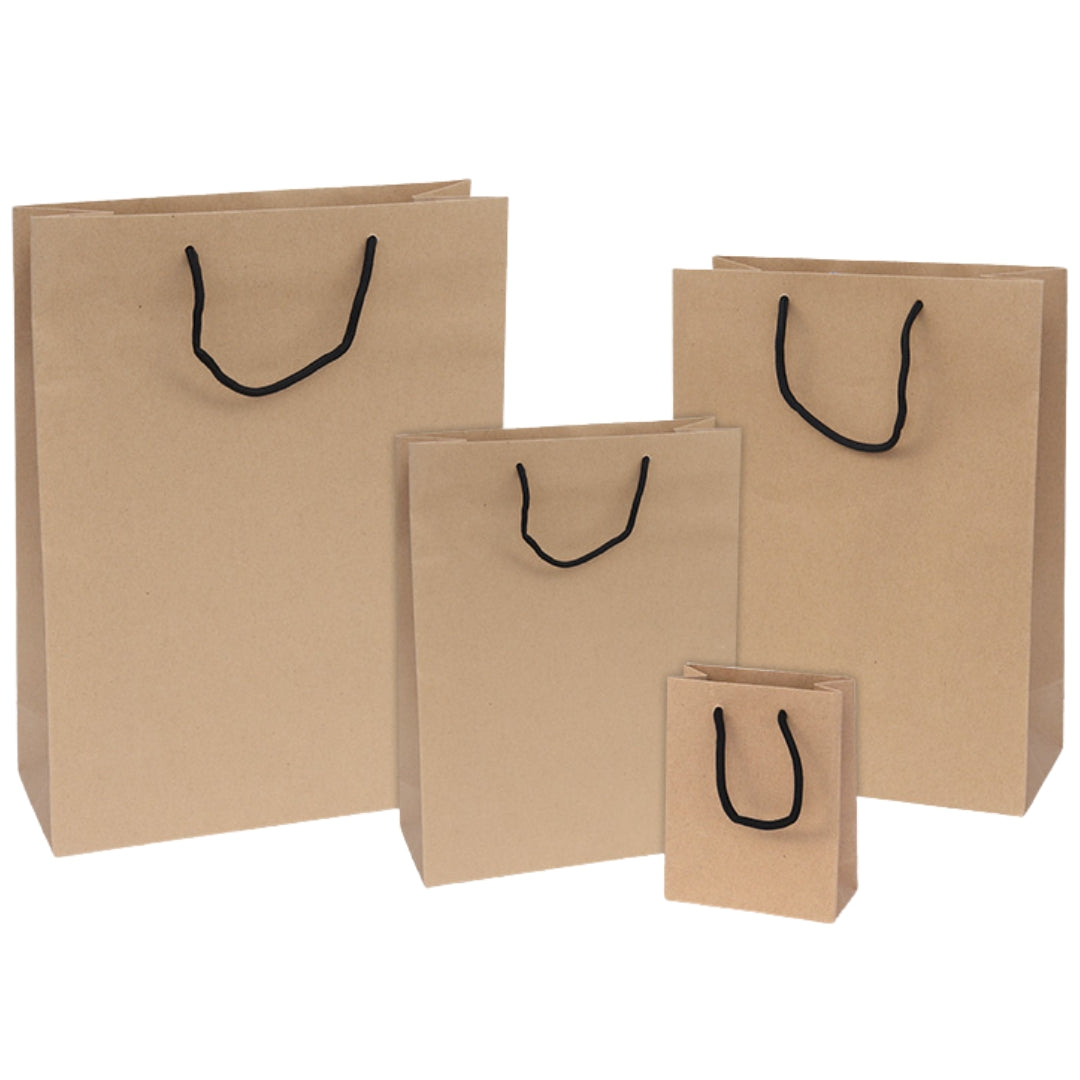 Florio Gift Bag Small 16 x 13cm - Kraft Havana