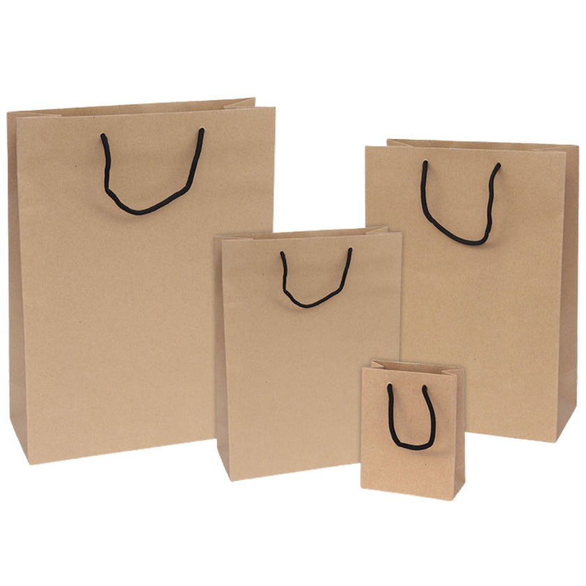 Florio Gift Bag Small 16 x 13cm - Kraft Havana