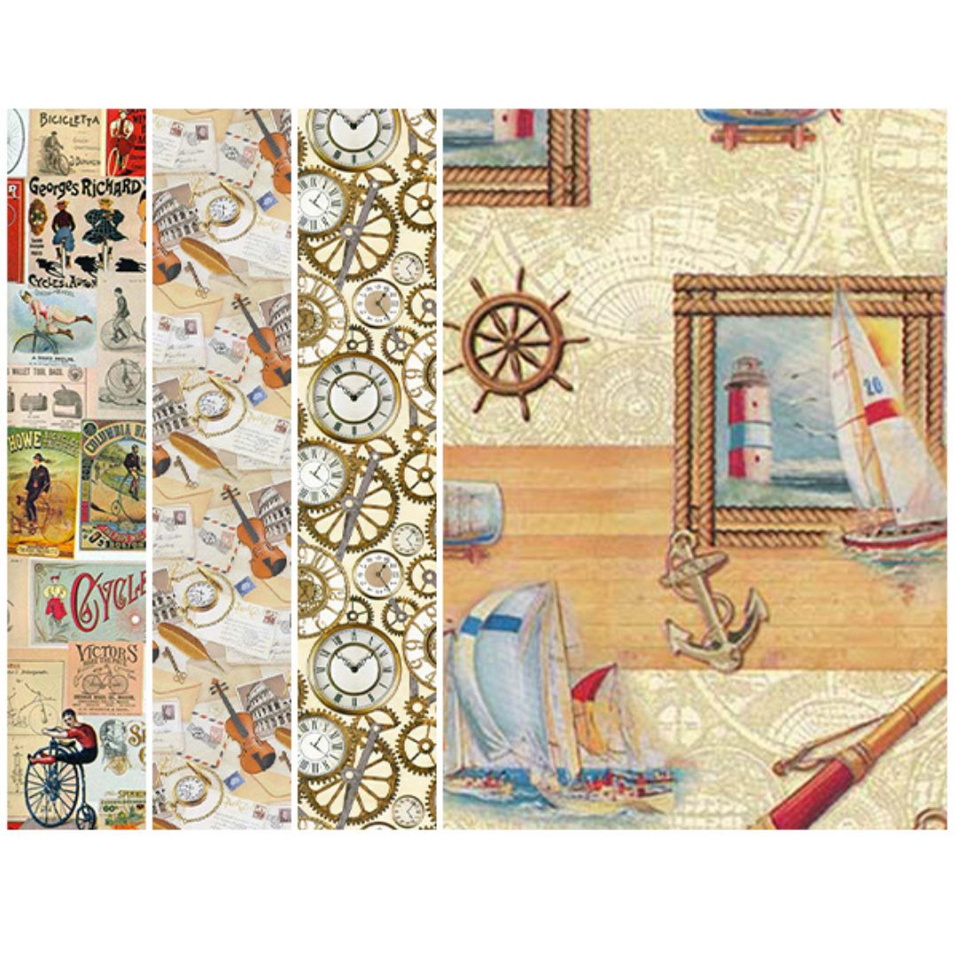 Gift Wrapping Paper 50 x 70cm Men's x 1pc Assortment