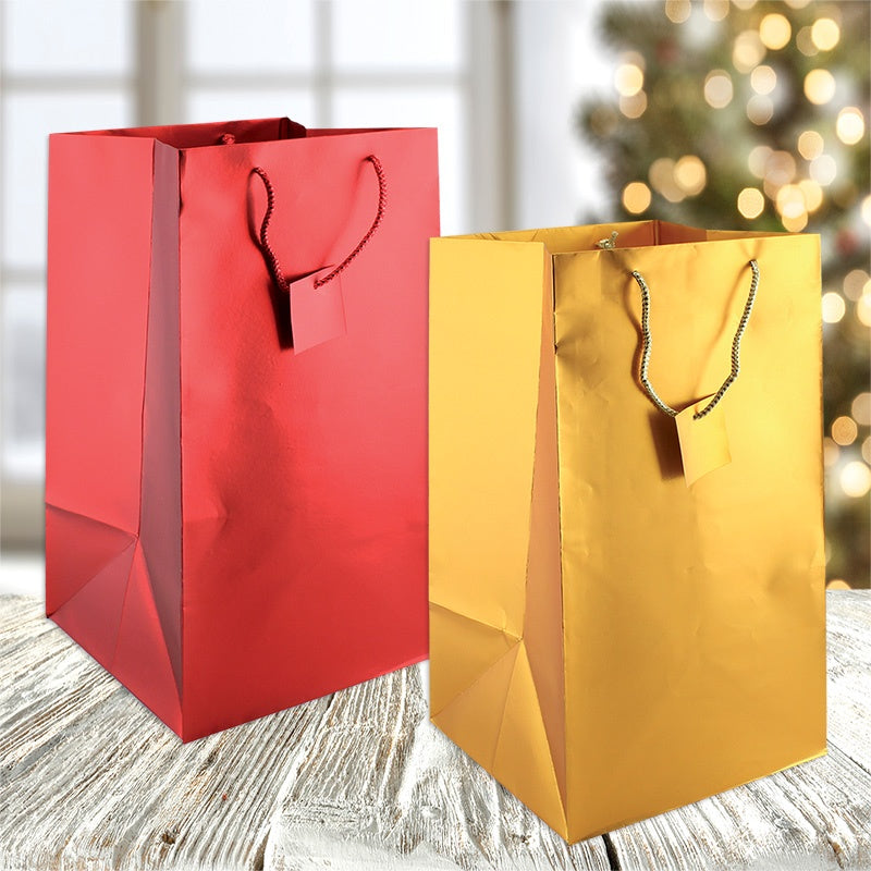 Florio Christmas Double-Bottle Bag 45 x 23cm - Pandoro x 1pc Assortment