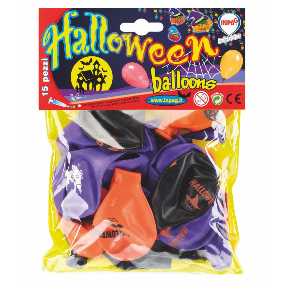 Inpag Balloons Halloween A Pack Of 15pcs