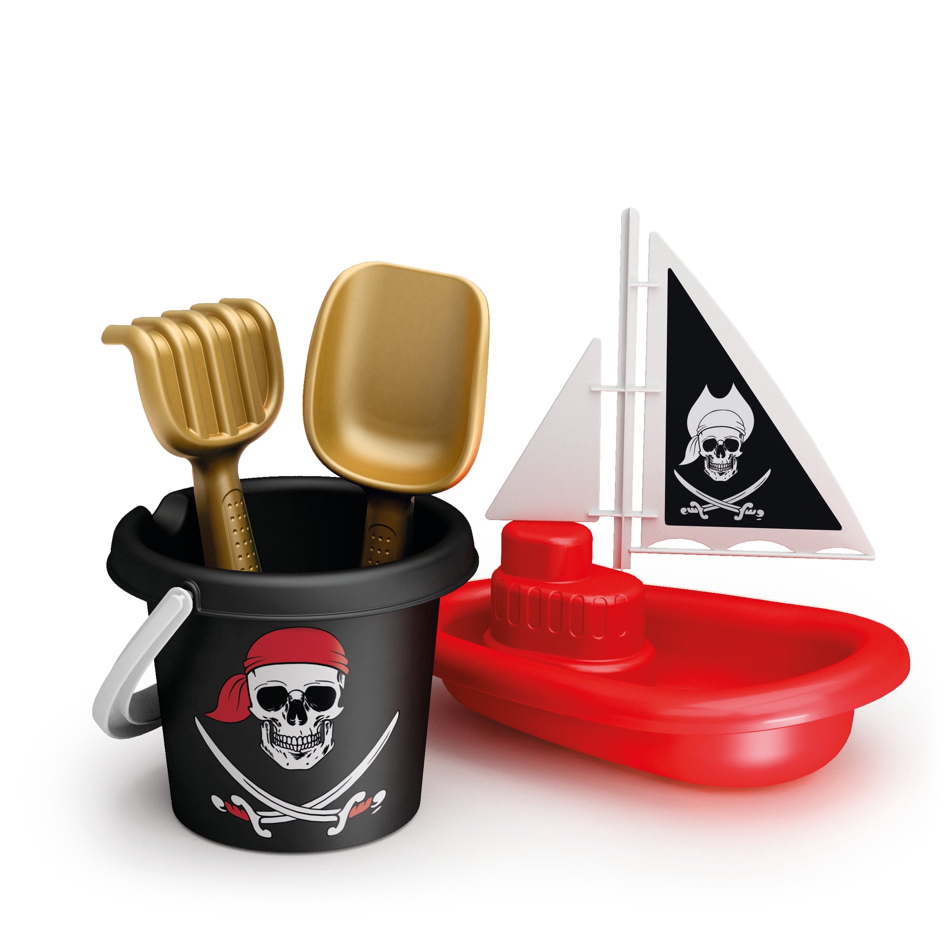 Adriatic Pirate Bucket + Sailboat And Accessories