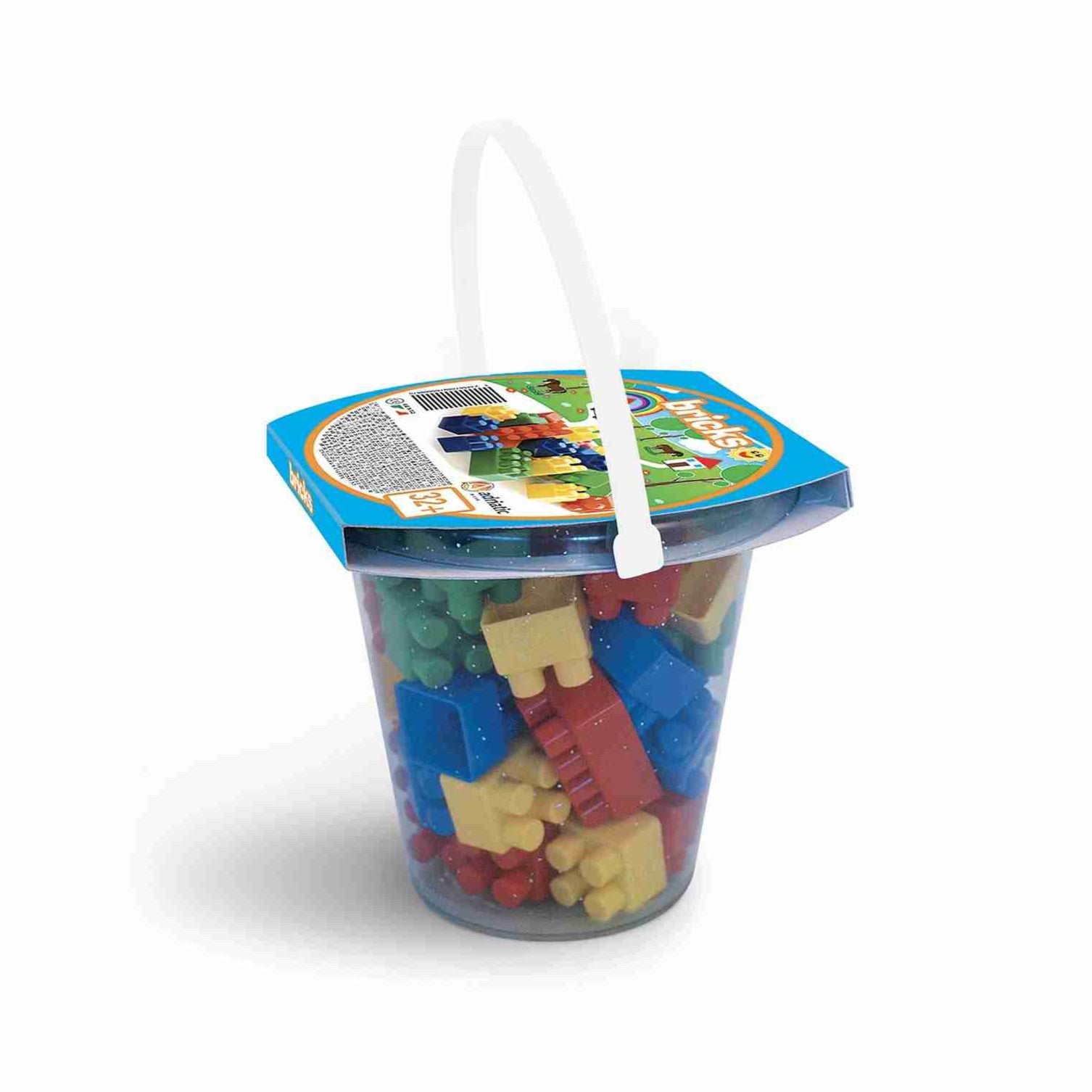 Adriatic Bucket With Bricks 16cm x 32pcs 12m+