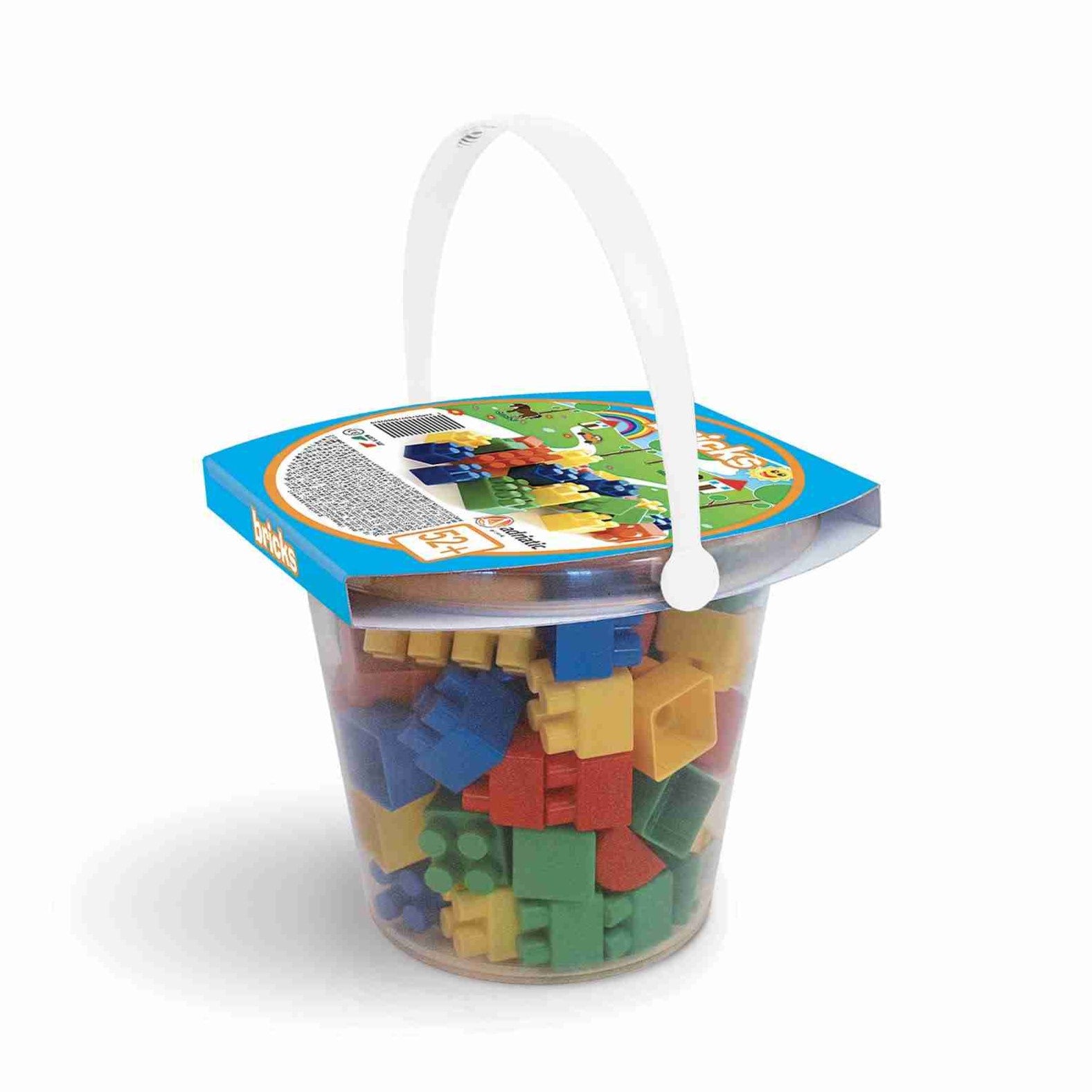 Adriatic Bucket With Bricks 20cm x 52pcs 18m+