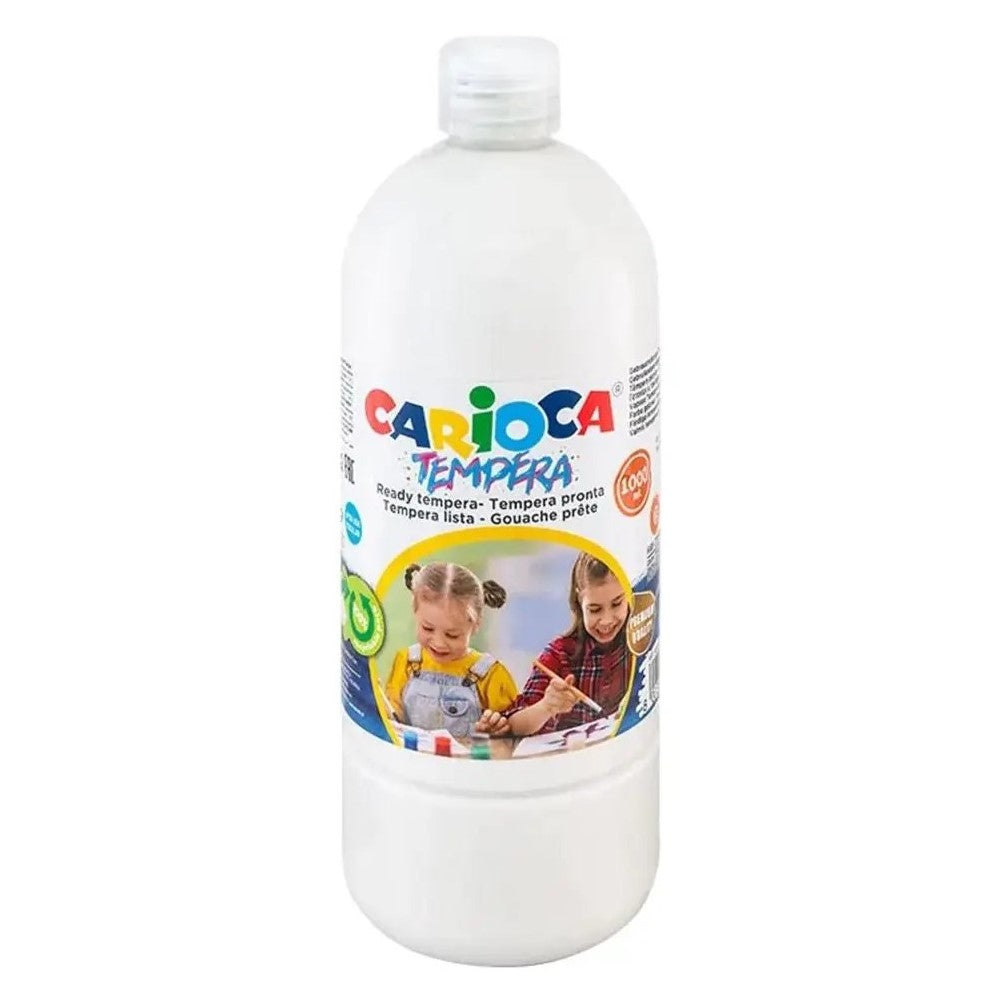 Carioca Tempera Poster Paint 1000ml - White