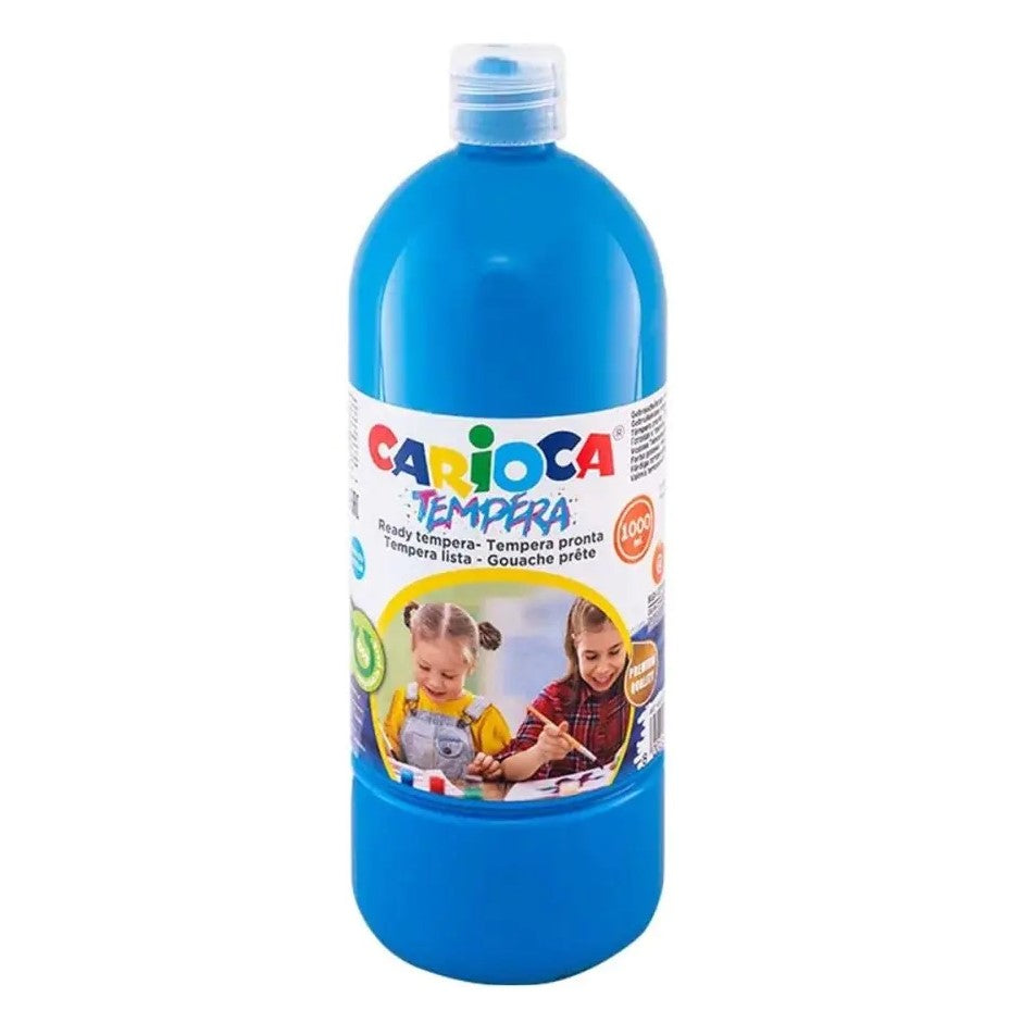 Carioca Tempera Poster Paint 1000ml - Cyan