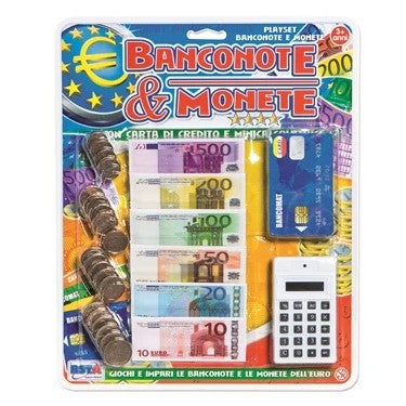 Bank Notes, Coins & Calculater (Fake Money)