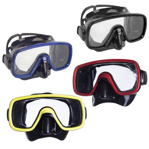 Salvas Domino Neolight Diving Mask Black/Colour x 1pc Assortment - Medium