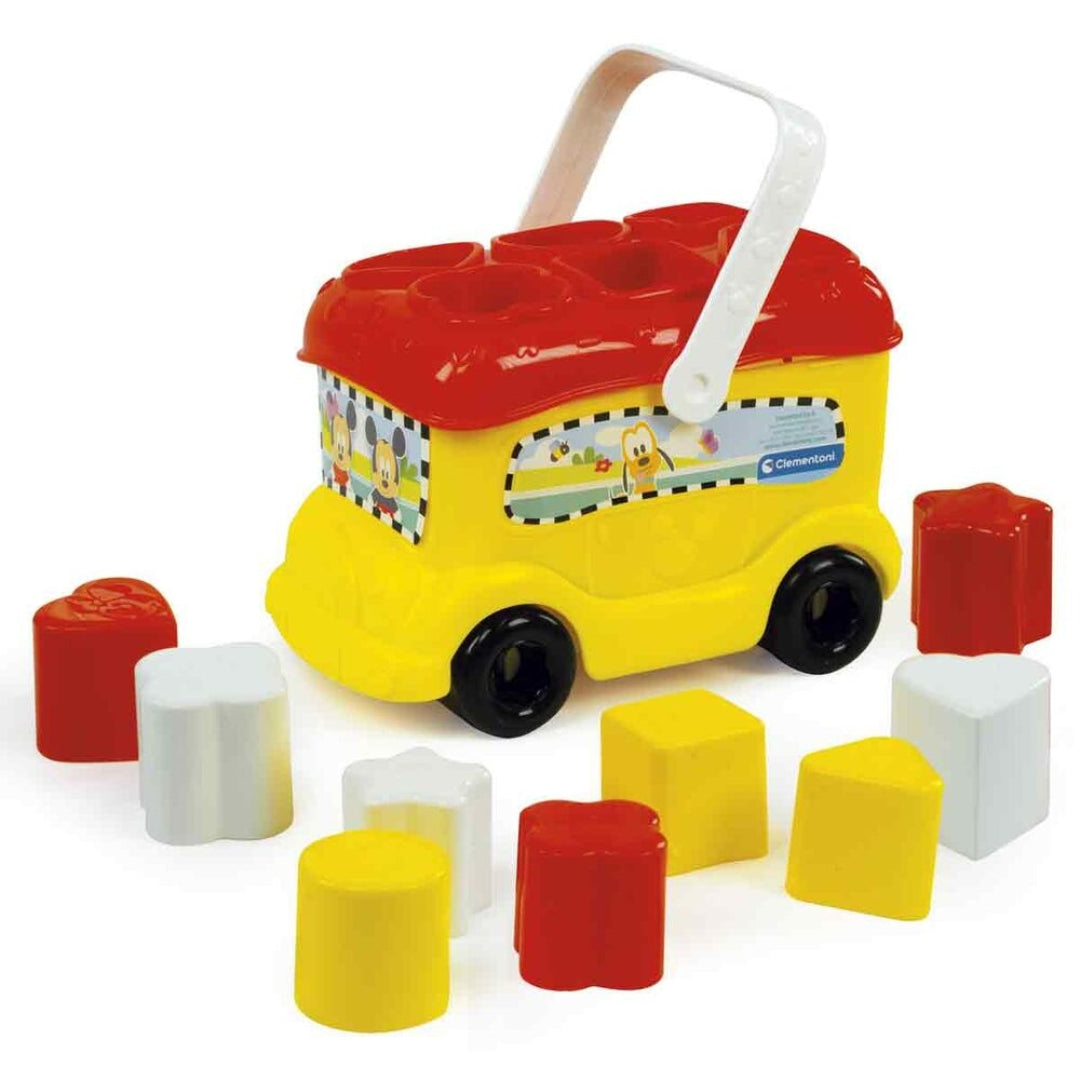 Clementoni - Disney Baby - Shape Sorter Bus - Mickey +10m