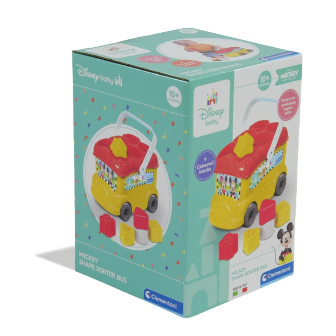 Clementoni - Disney Baby - Shape Sorter Bus - Mickey +10m