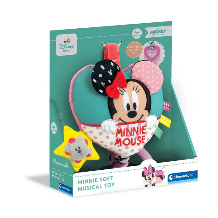 Clementoni Disney Baby +0m - Baby Minnie Soft Musical Toy