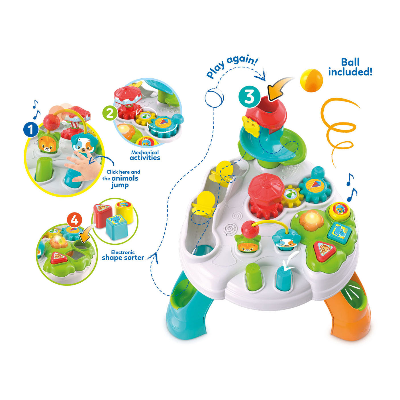 Clementoni Baby - Baby Park Activity Table +12m
