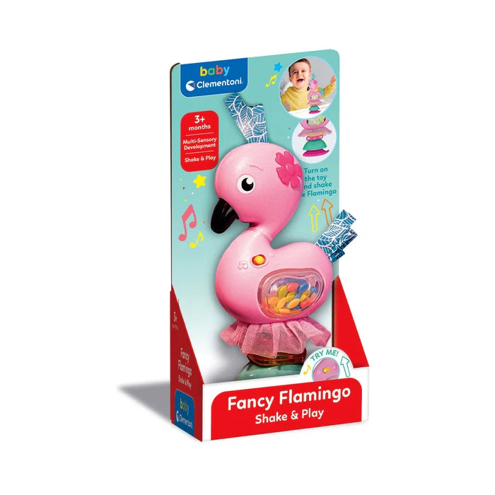 Clementoni - Baby - Shake & Play - Fancy Flamingo +3m