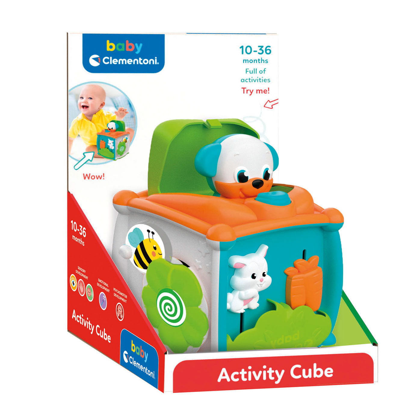 Clementoni Baby - Peekaboo Activity Cube 10-36m
