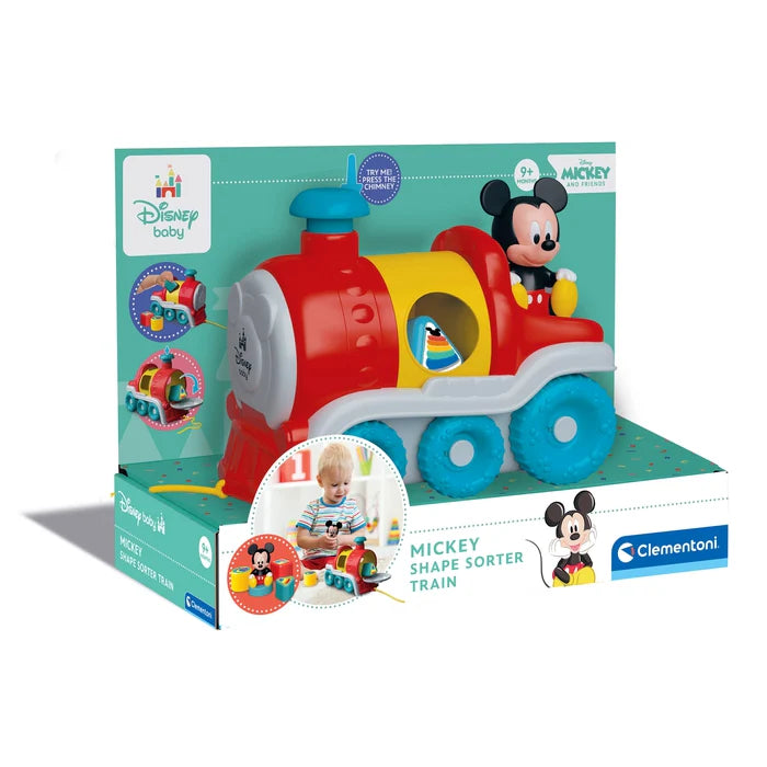 Clementoni - Disney Baby - Shape Sorter Train - Mickey +9m