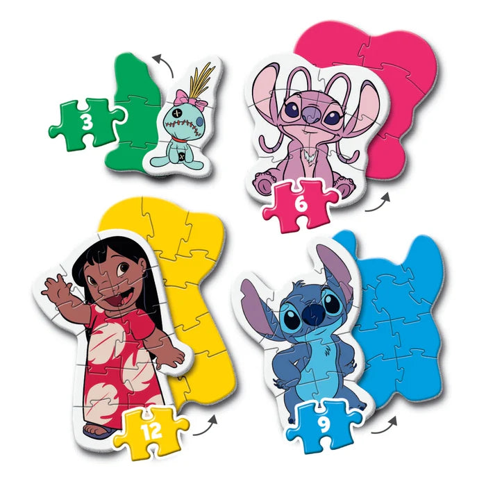 Clementoni Super Color My First Puzzles 2+ - Disney - Stitch
