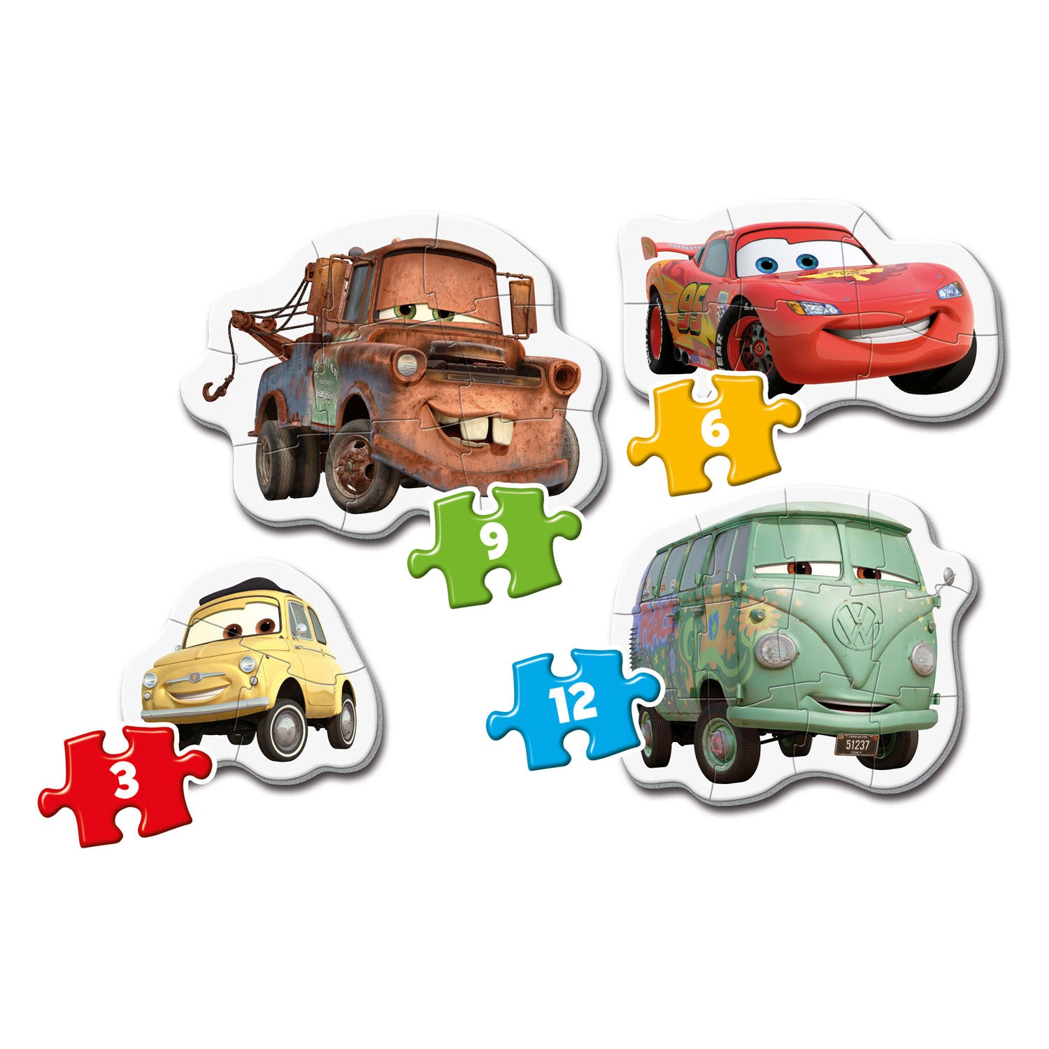 Clementoni Super Color My First Puzzles 2+ - Disney/Pixar - Cars