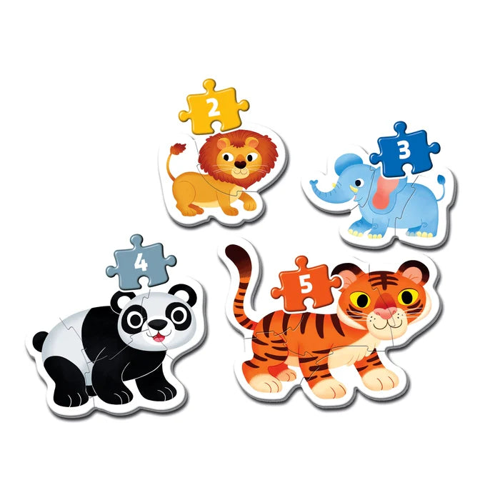 Clementoni Super Color My First Puzzles 2+ - Wild Animals