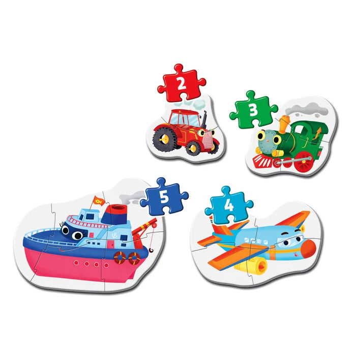 Clementoni Super Color My First Puzzles 2+ - Means Of Transport