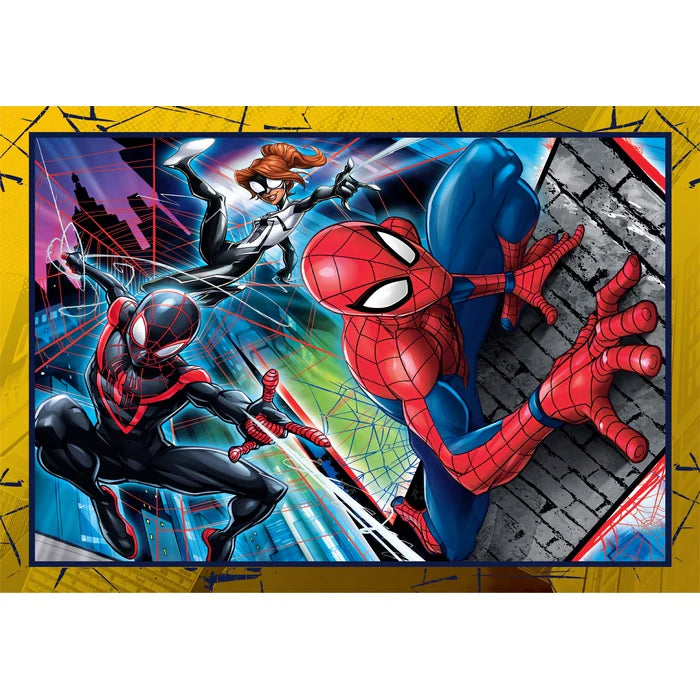 Clementoni Super Color 4 In 1 Puzzles 3+ - Marvel - Spider-Man