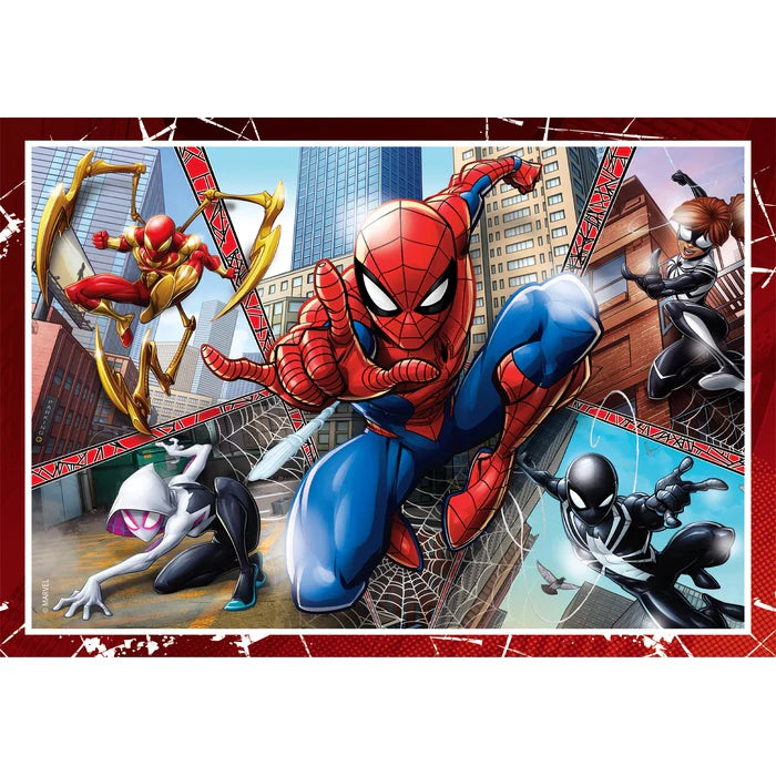 Clementoni Super Color 4 In 1 Puzzles 3+ - Marvel - Spider-Man