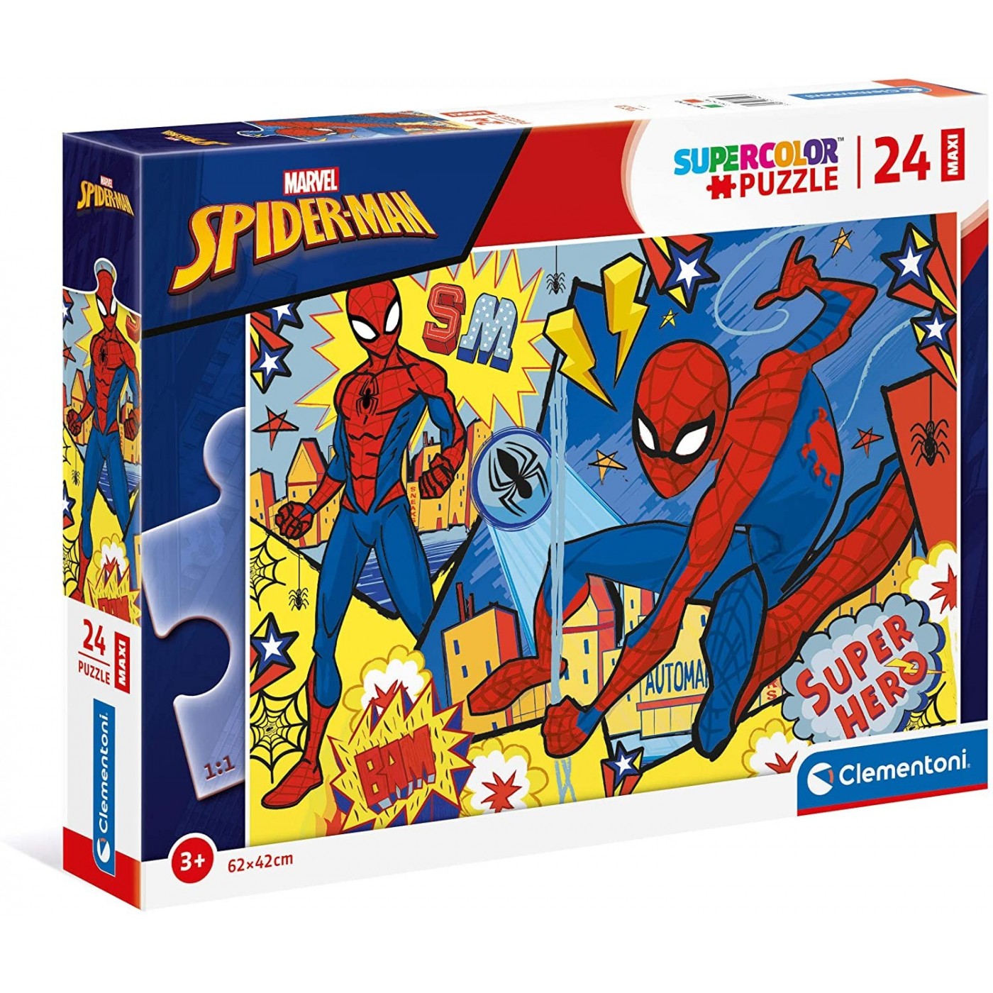 Clementoni MAXI  Spiderman (24pcs) - 62x42cm