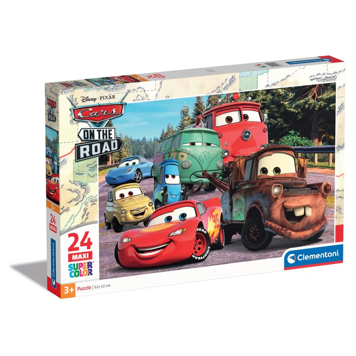 Clementoni Super Color Maxi 24pcs Puzzle 3+ - Disney/Pixar - Cars On The Road