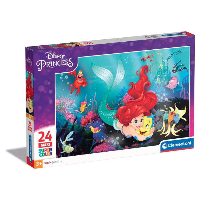 Clementoni Super Color Maxi 24pcs Puzzle 3+ - Disney Princess - The Little Mermaid