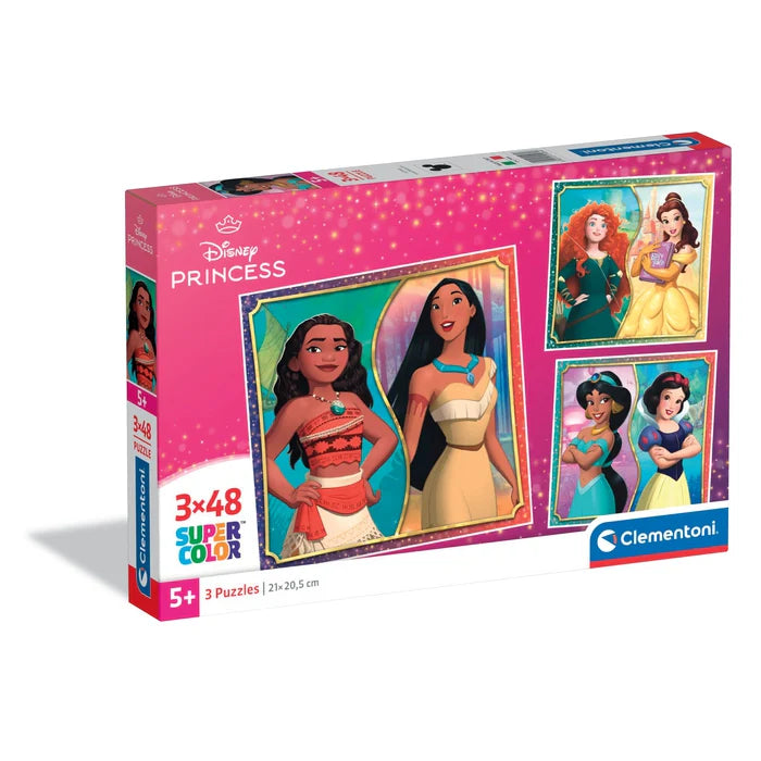 Clementoni Super Color 3 x 48pcs Puzzles 5+ - Disney Princess