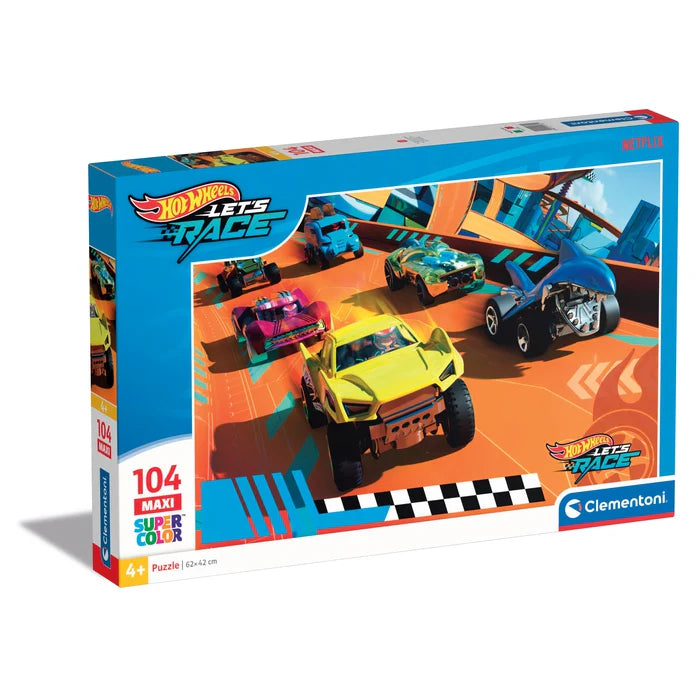 Clementoni Super Color Maxi 104pcs Puzzle 4+ - Netflix Hot Wheels