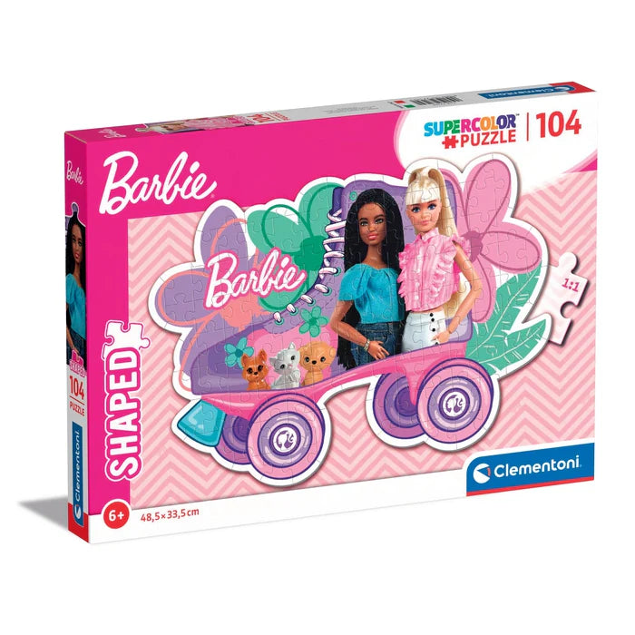 Clementoni Puzzle Shaped 104pcs - Barbie +6y (1)