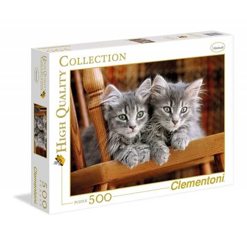 Clementoni Puzzle 'Grey Kittens’ – 500 pieces