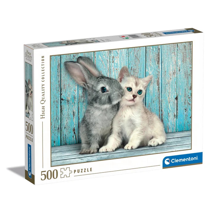 Clementoni Puzzle 500pcs - Cat & Bunny